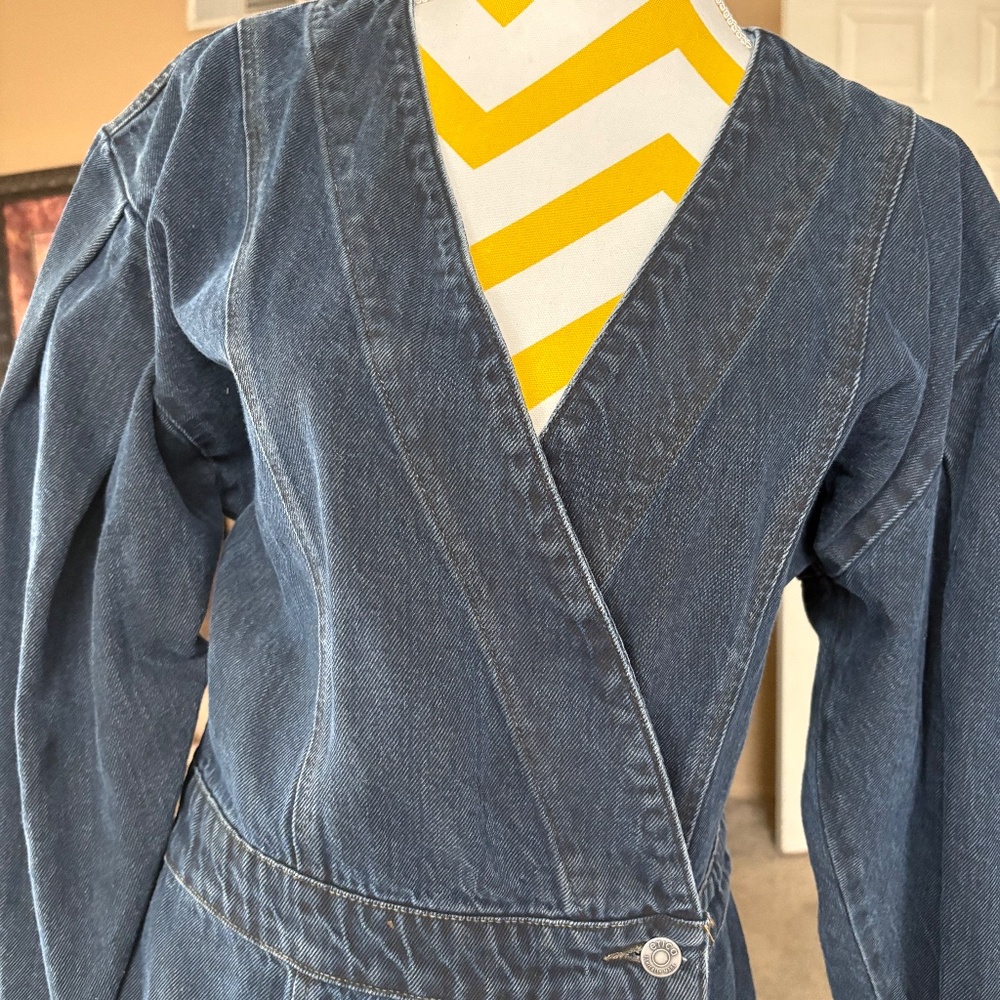 Etica denim wrap dress - Picture 3 of 7